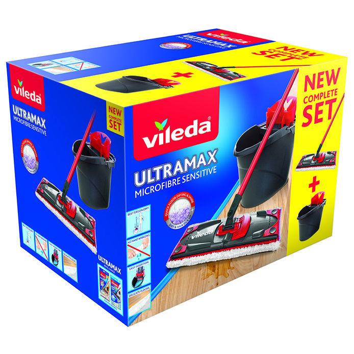 Balai avec recharge et seau-essoreur Ultramax de Vileda